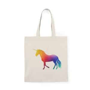 Magic Unicorn Natural Tote Bag