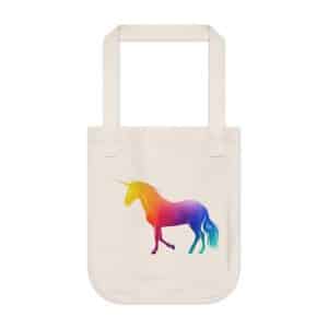 Magic Unicorn Organic Canvas Tote Bag