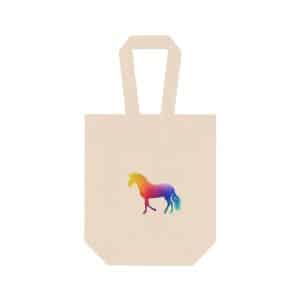 Magic Unicorn Double Wine Tote Bag