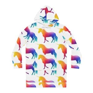 Magic Unicorn Women's Hoodie Dress (AOP)