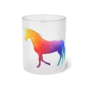 Magic Unicorn Frosted Glass Mug