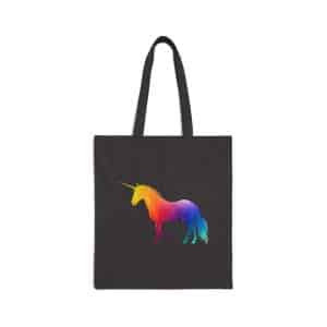 Magic Unicorn Cotton Canvas Tote Bag