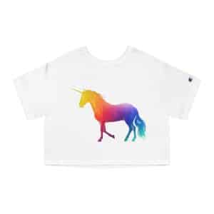 Magic Unicorn Champion Women's Heritage Cropped T-Shirt