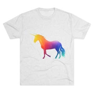 Magic Unicorn Unisex Tri-Blend Crew Tee