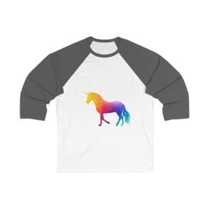 Magic Unicorn Unisex 34 Sleeve Baseball Tee