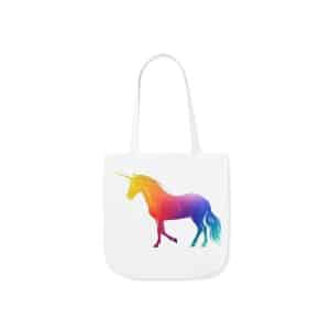 Magic Unicorn Canvas Tote Bag, 5-Color Straps