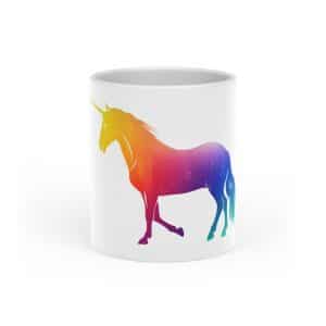 Magic Unicorn Heart-Shaped Mug