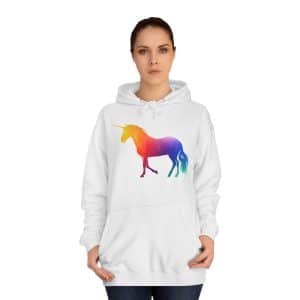 Magic Unicorn Unisex College Hoodie