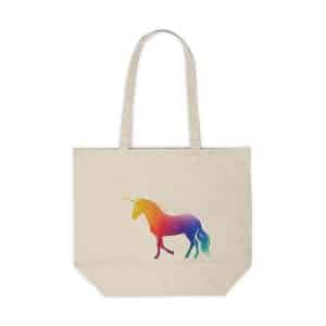 Magic Unicorn Canvas Shopping Tote