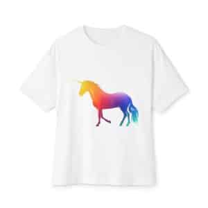 Magic Unicorn Unisex Oversized Boxy Tee