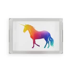 Magic Unicorn Acrylic Serving Tray