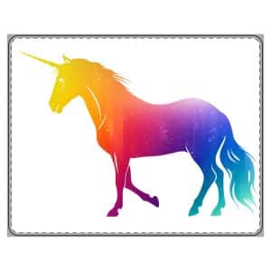 Magic Unicorn PU Leather Mouse Mat