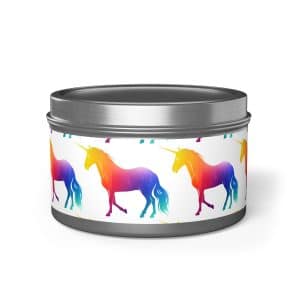 Magic Unicorn Tin Candles