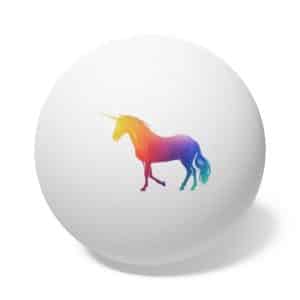 Magic Unicorn Ping Pong Balls, 6 pcs