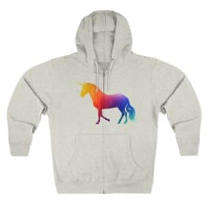 Magic Unicorn Unisex Zip Hoodie