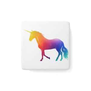 Magic Unicorn Porcelain Magnet, Square