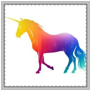 Magic Unicorn Napkins, 4-set