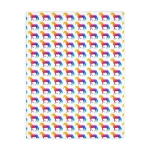 Magic Unicorn Velveteen Microfiber Blanket (Two-sided print)