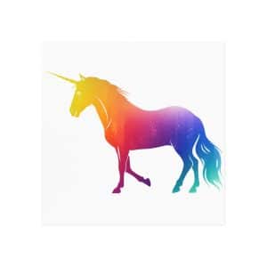 Magic Unicorn Square Magnet