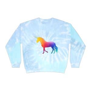 Magic Unicorn Unisex Tie-Dye Sweatshirt