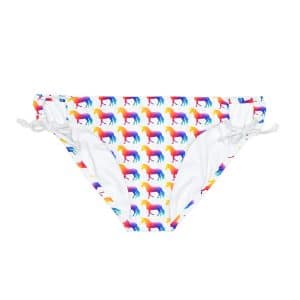 Magic Unicorn Loop Tie Side Bikini Bottom (AOP)