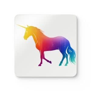 Magic Unicorn Corkwood Coaster Set