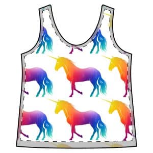 Magic Unicorn Women's Sporty Racerback Tank