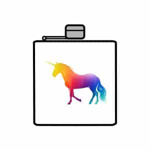 Magic Unicorn Stainless Steel Flask, 6oz