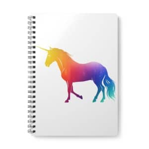 Magic Unicorn Wirobound Softcover Notebook, A5