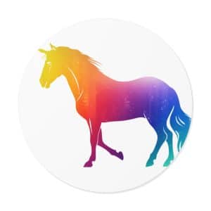 Magic Unicorn Round Vinyl Stickers