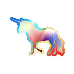 Magic Unicorn Holographic Die-cut Stickers