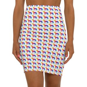 Magic Unicorn Women's Mid-Waist Pencil Skirt (AOP)