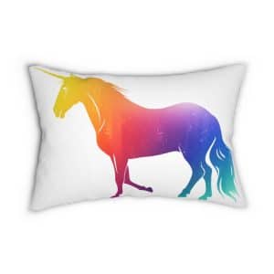 Magic Unicorn Spun Polyester Lumbar Pillow