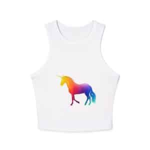 Magic Unicorn Women's Micro Rib Racer Tank Top