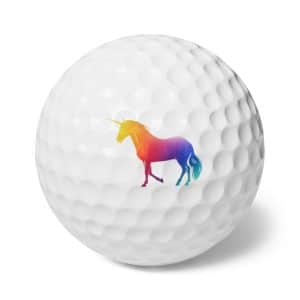 Magic Unicorn Golf Balls, 6pcs