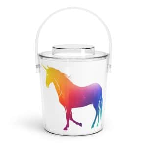 Magic Unicorn Ice Bucket with Tongs