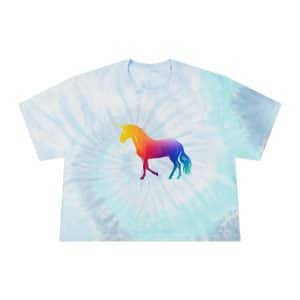 Magic Unicorn Women's Tie-Dye Crop Tee