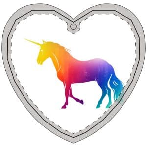 Magic Unicorn Crystal Glass Ornament