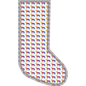 Magic Unicorn Christmas Stockings (Flannel)