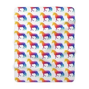 Magic Unicorn Sherpa Fleece Blanket