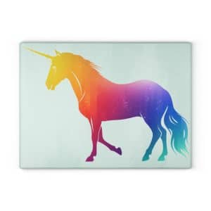 Magic Unicorn Glass Cutting Board