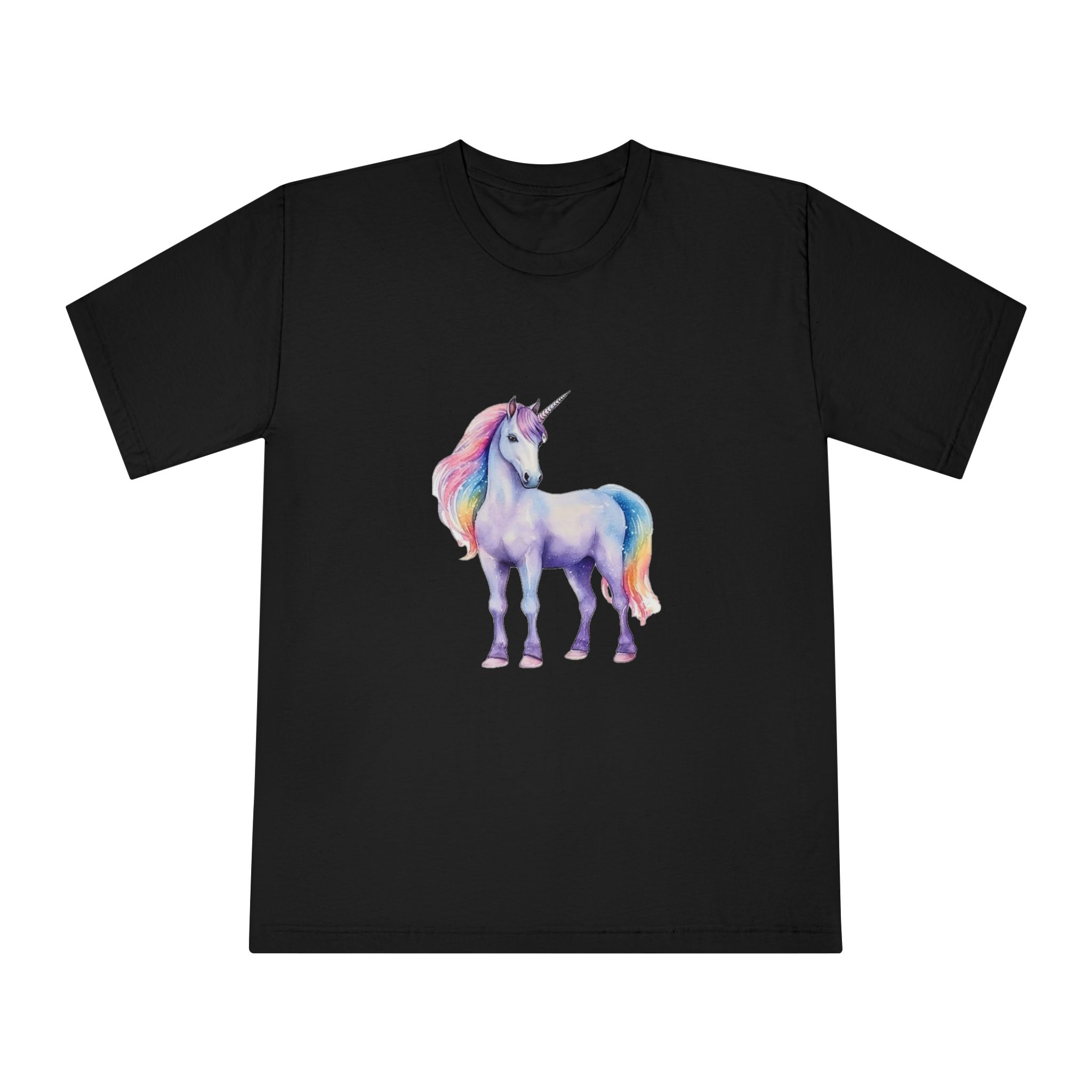 Cute Watercolor Unicorn Illustration Ai Generativexa Unisex Classic Crewneck T Shirt - Image 5