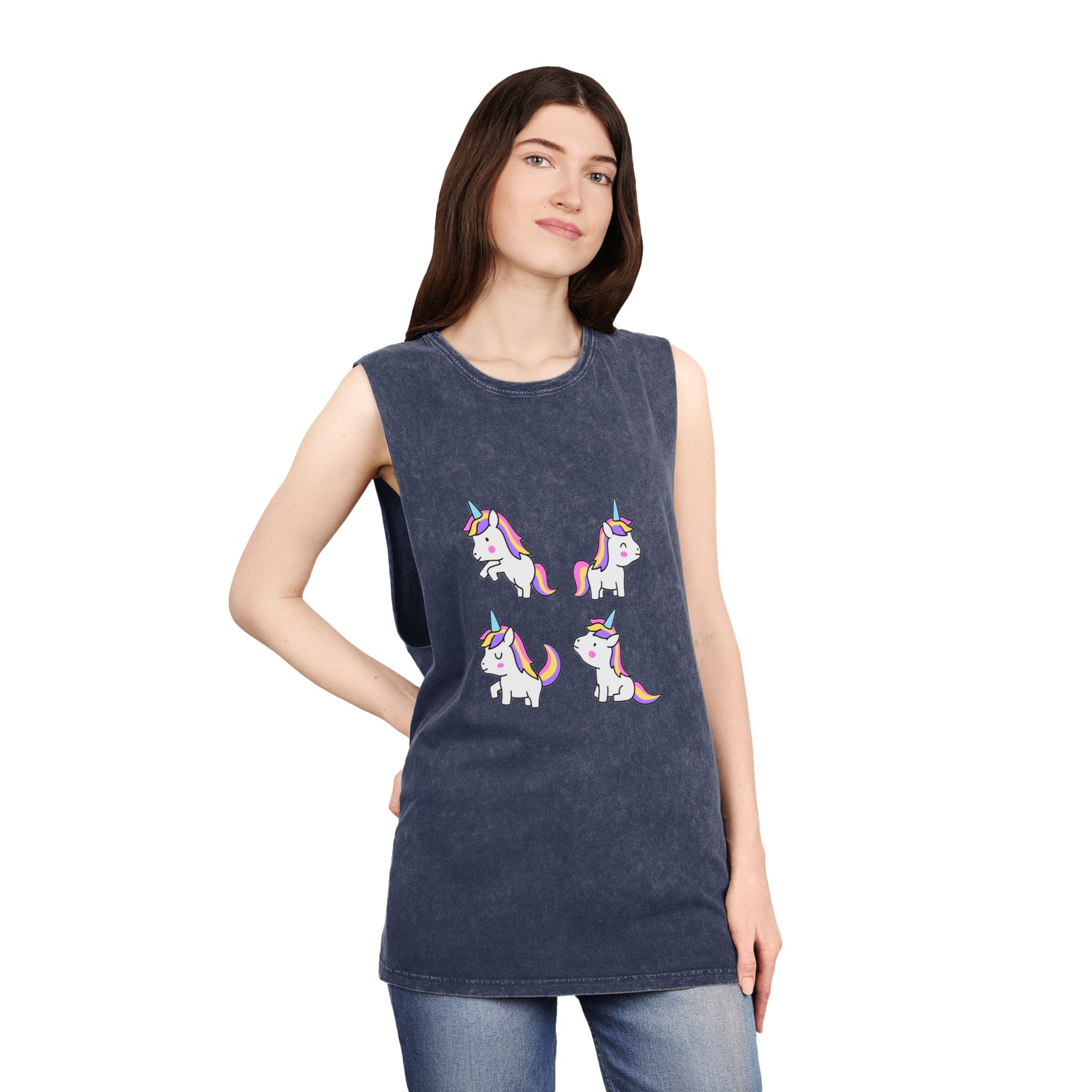 Unicorn V286 Unisex Stonewash Tank Top - Image 16