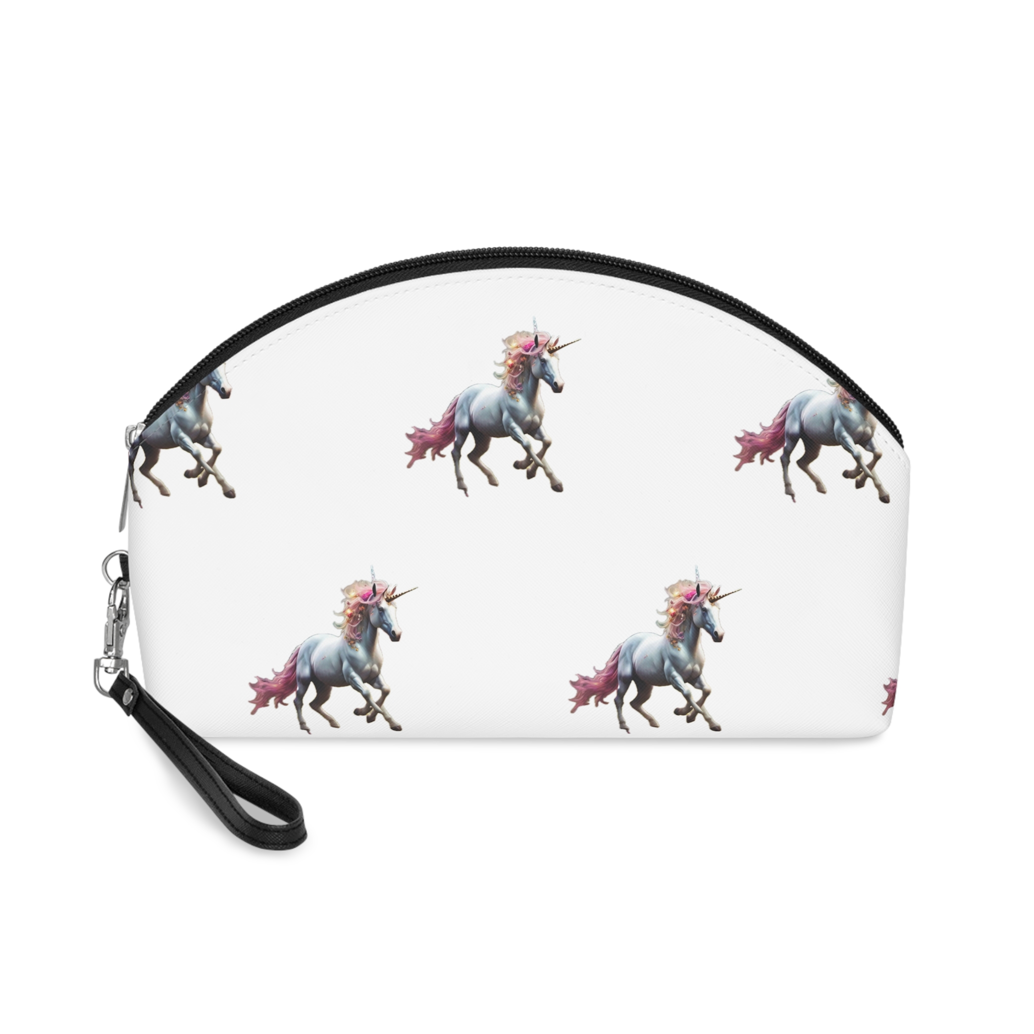 Beautiful Unicorn Running Magical Meadow Unicorn Background Images Whimsical Unicorn (5) Makeup Bag