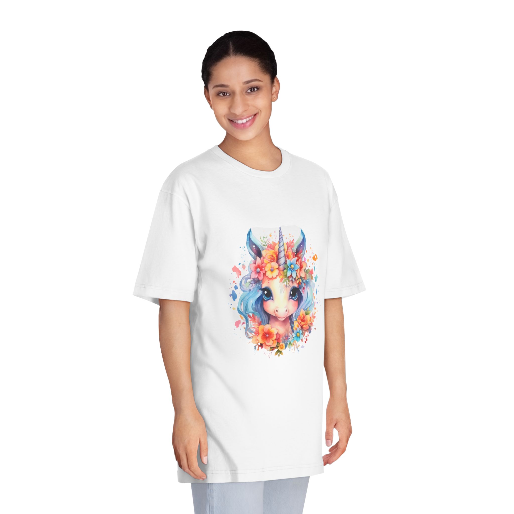 Unicorns 185 Unisex Classic Crewneck T Shirt - Image 3