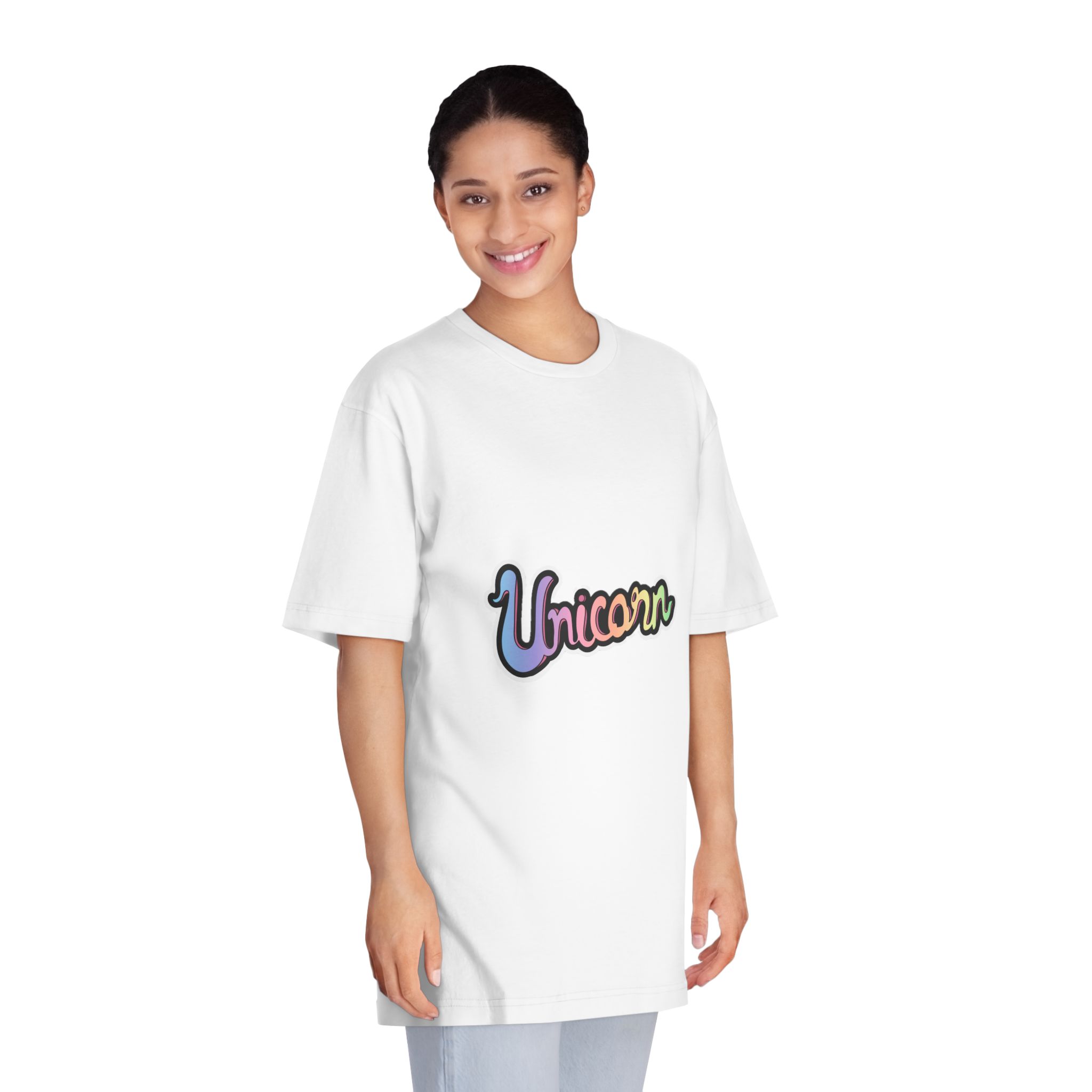 Unicorn Copia 4 Unisex Classic Crewneck T Shirt - Image 3