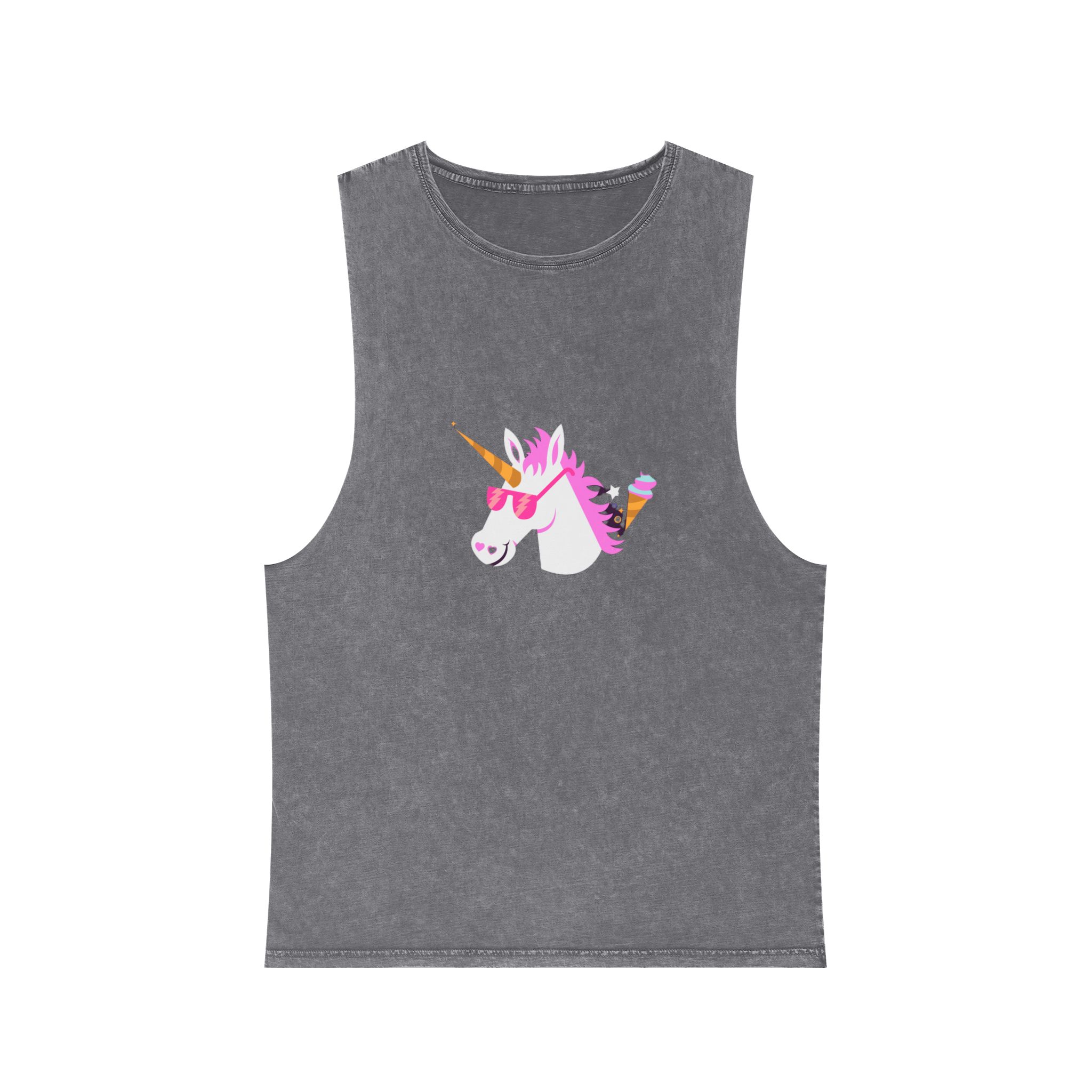 Unicorn V74 Unisex Stonewash Tank Top - Image 9