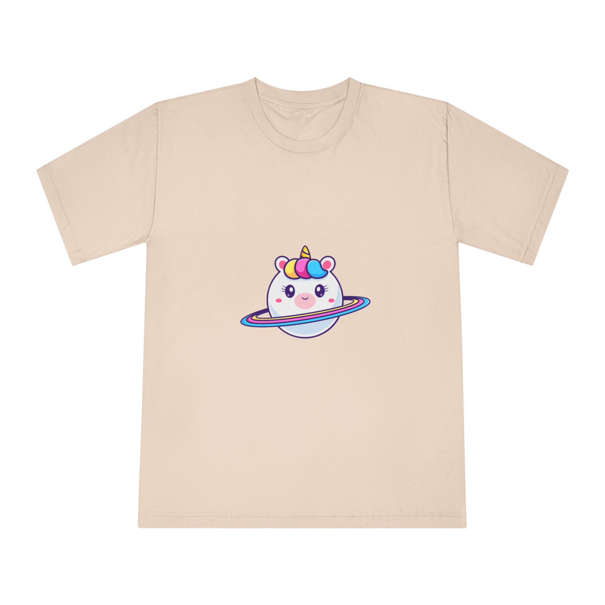 Cute Unicorn Planet Unisex Classic Crewneck T Shirt - Image 9