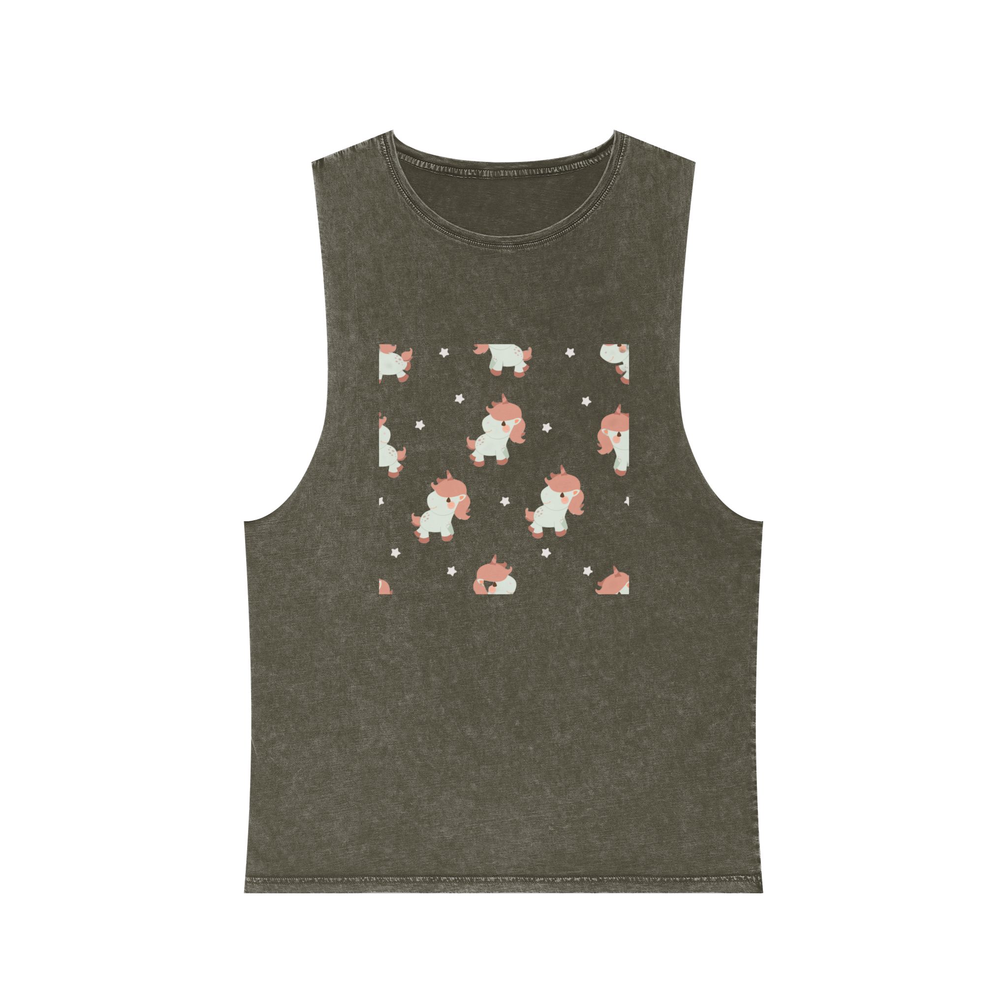 Unicorn V369 Unisex Stonewash Tank Top - Image 5