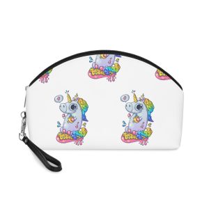 Rainbow Unicorn Cartoon Vector Character Trendy Style Vector Illustration Makeup Bag